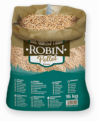 worek pelletu opałowego Robin do kupienia w Zakliczynie lub sklepie internetowym